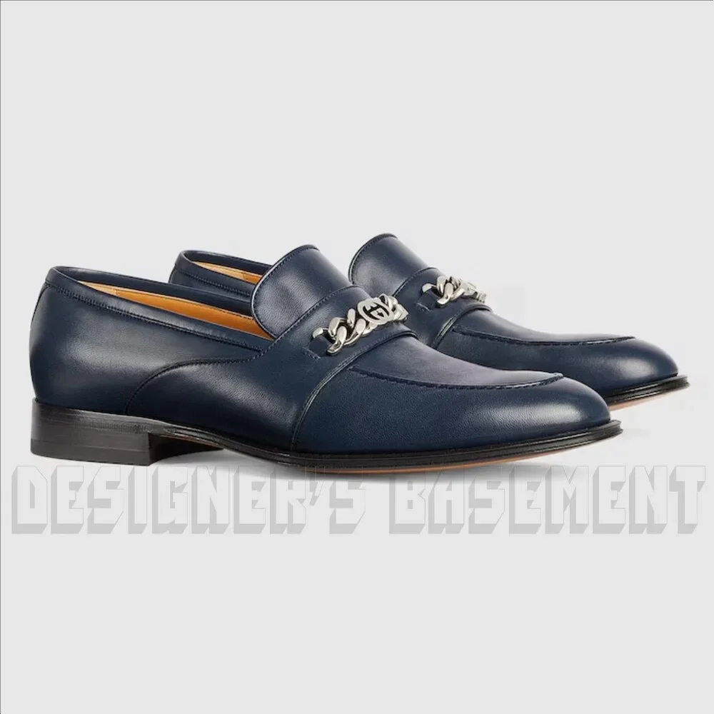 Gucci | Shoes | Gucci 8 Blue Agata Lambskin Leather  display picture 1